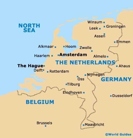 Rotterdam amsterdam kaart