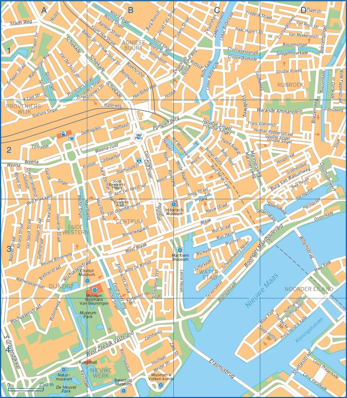 Rotterdam stad kaart